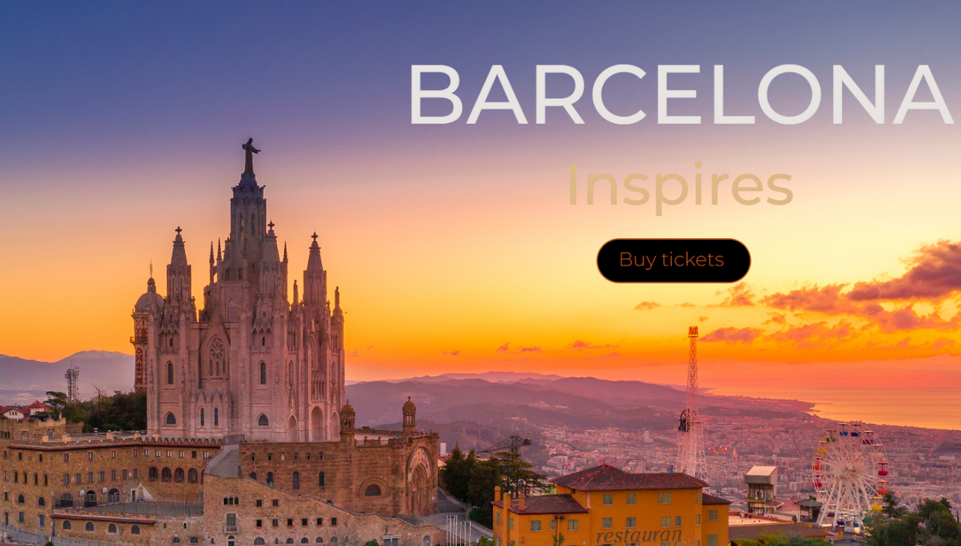 Barcelona Landing page